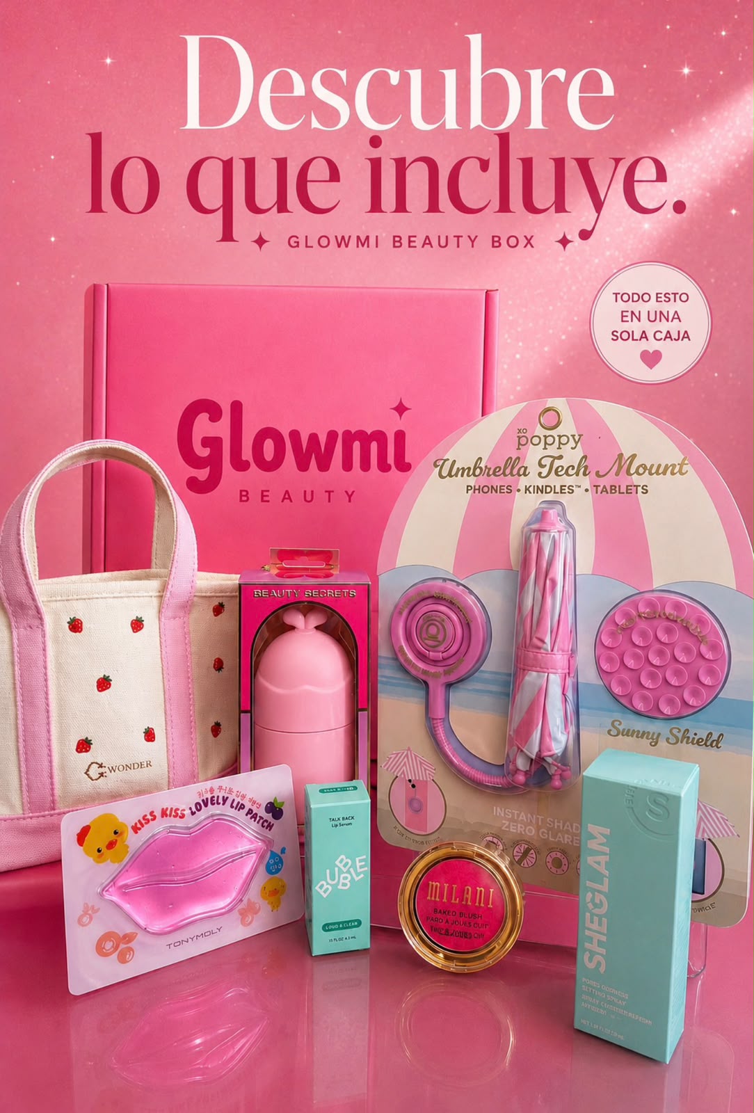 Productos y accesorios incluidos en Summer glow vacation
